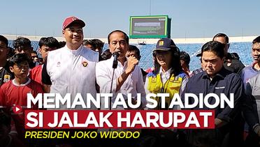Memantau Kesiapan Stadion Si Jalak Harupat untuk Piala Dunia U-17, Presiden Jokowi Bilang Senang