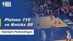 NBA I Cuplikan Pertandingan : Pistons 115 vs Knicks 89|