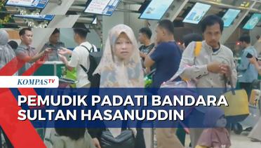 Jumlah Lonjakan Pemudik yang Berangkat dari Bandara Sultan Hasanuddin saat Arus Balik