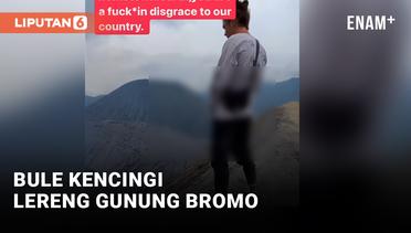 Viral! Bule Kencingi Lereng Gunung Bromo