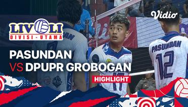 Highlights | Pasundan vs DPUPR Grobogan | Livoli Divisi Utama Putra 2022