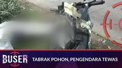 FULL: Oleng, Pemotor Tabrak Pohon di Jalur Bus Transjakarta Tewas di TKP | Buser