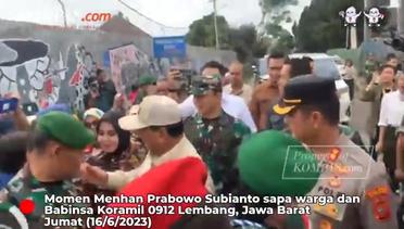 Didampingi Dedi Mulyadi, Prabowo Sapa Warga dan Babinsa Koramil Lembang