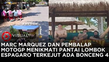 Marc Marquez Berjemur di Pantai Lombok, Espagaro Terkejut ada Bonceng 4 di Indonesia
