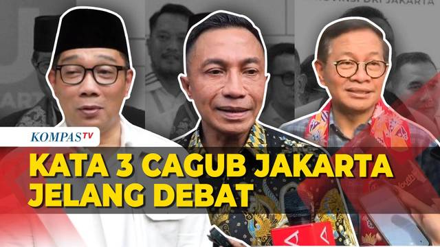 Kata Ridwan Kamil, Dharma Kun dan Pramono Anung Jelang Debat Perdana di Pilkada Jakarta