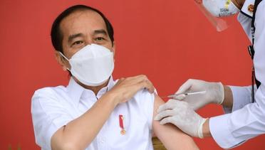 Presiden Jokowi Terima Vaksinasi Covid-19 Perdana, Istana Merdeka, 13 Januari 2021