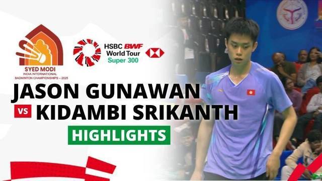 Jason Gunawan (HKG) vs Kidambi Srikanth (IND) - Men's Singles Final | SYED MODI India International 2025 - Highlight | SYED MODI India International 2025