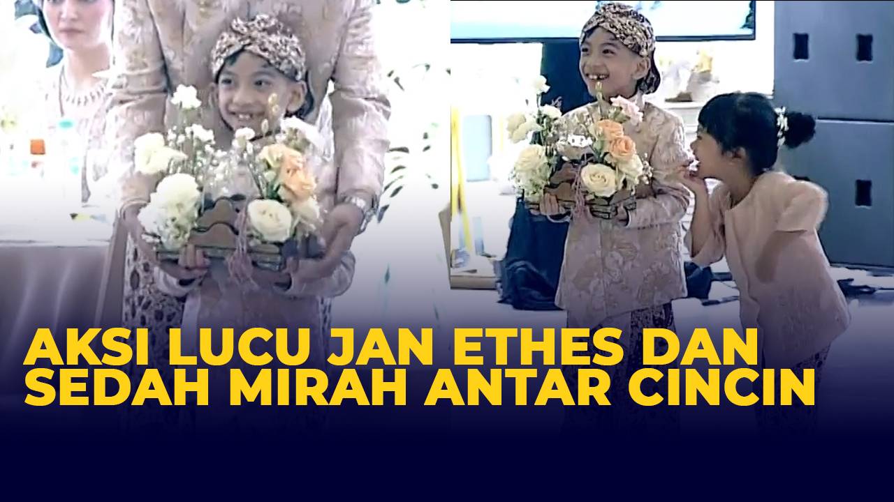 Gemas Aksi Jan Ethes Dan Sedah Mirah Antar Cincin Kawin Kaesang Dan 