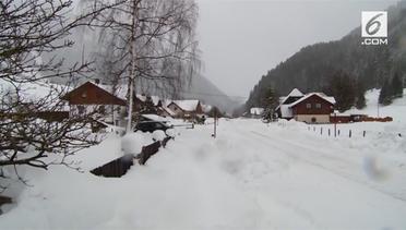 Salju Tebal Lumpuhkan Austria