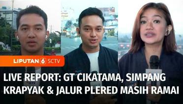 Live Report: Simpang Krapyak, Jalur Plered & GT Cikatama Ramai di Hari Kelima Lebaran | Liputan 6