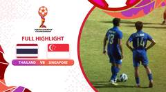 Thailand vs Singapore - Full Highlight | Asean Boys Championship U19 2024