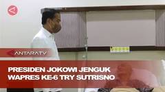 Presiden Jokowi jenguk Wapres ke-6 Try Sutrisno