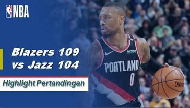 NBA I Cuplikan Hasil Pertandingan : Blazers 109 vs Jazz 104