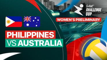Philippines vs Australia - AVC Challenge Cup For Women