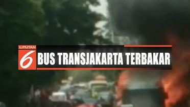 Bus Transjakarta di Jatinegara Terbakar Diduga Akibat Korsleting - Liputan 6 Terkini