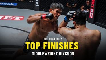 Top Middleweight Finishes | ONE Highlights
