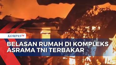 Belasan Rumah di Kompleks Asrama TNI Palembang Terbakar, 6 Damkar Diterjunkan