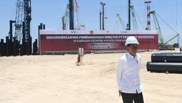 Presiden Jokowi Groundbreaking Pembangunan Smelter PT. Freeport Indonesia, Gresik, 12 Oktober 2021