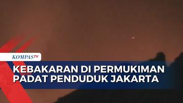 Kebakaran di Permukiman Padat Penduduk di Palmerah Jakarta, Diduga Korsleting dari Rumah Warga