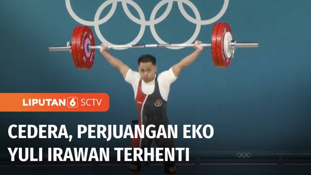 Lifter Indonesia Eko Yuli Irawan Gagal Raih Medali di Cabor Angkat Besi No 61 Kg | Liputan 6