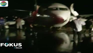 Pesawat Lion Air Tergelincir di Gorontalo - Fokus Malam