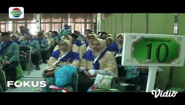 Jemaah Calon Haji Kloter Pertama Asal Bogor Tiba di Embarkasi Jakarta-Bekasi - Fokus Pagi