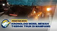 Ngeri! Mobil Mewah T4brak Truk dari Belakang, 1 Orang T3w*s di Tempat
