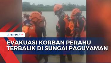 Tim SAR Gabungan Evakuasi Korban Hilang Perahu Terbalik di Sungai Paguyaman