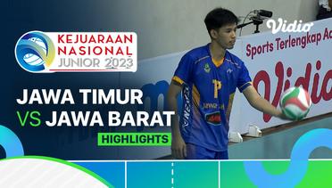 Semifinal Putra: Jawa Timur vs Jawa Barat - Highlights | Kejurnas Junior 2023