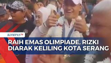 Raih Emas Olimpiade 2024, Rizki Juniansyah Diarak Keliling Kota Serang