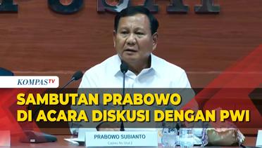 [FULL] Sambutan Prabowo Saat Acara Dialog dengan Persatuan Wartawan Indonesia