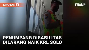 Viral! Penumpang Disabilitas Dilarang Naik KRL Solo