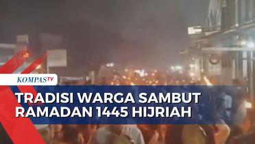 Ratusan Obor Sambut Bulan Suci Ramadhan 1445 H di Pamulang Tangsel