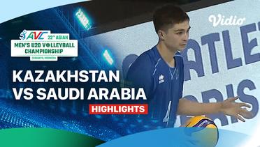 Perebutan Posisi 5 - 8: Kazakhstan vs Saudi Arabia  - Highlights | 22nd Asian Men's U-20 Volleyball Championship