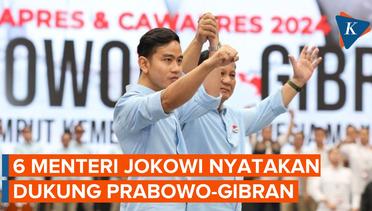 6 Menteri Jokowi yang Blak-Blakan Dukung Prabowo - Gibran