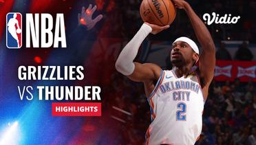 Memphis Grizzlies vs Oklahoma City Thunder - Highlights |  NBA Regular Season 2023/24
