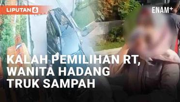 Kalah Pemilihan RT, Wanita Hadang Truk Sampah di Bogor