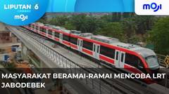 Uji Coba LRT Ramai Antusias Masyarakat. - Liputan 6 Pagi | Moji