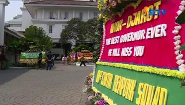 Pekan Terakhir Djarot Menjabat, Karangan Bunga Berdatangan ke Balai Kota Jakarta - Liputan6 Siang
