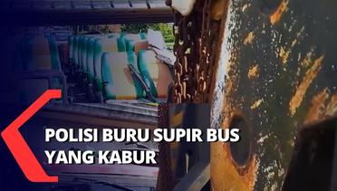 Polisi Buru Supir Penyebab Bus Terbelah Dua di Padang Panjang