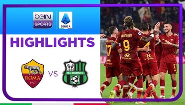 Match Highlights | AS Roma 2 vs 1 Sassuolo Calcio | Serie A 2021/2022