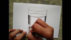 Drawing glass | Menggambar gelas