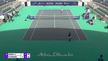 Match Highlight | Sofia Kenin 1 vs 1 Kirsten Flipkens | WTA Abu Dhabi Open 2021