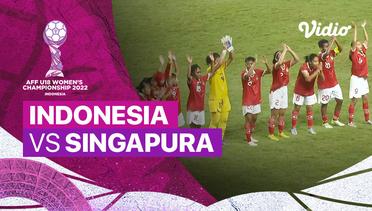 Mini Match - Indonesia vs Singapore | AFF U-18 Women's Championship 2022