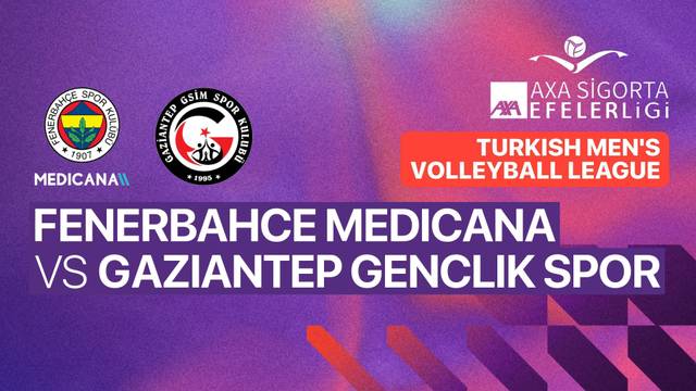 Fenerbahce Medicana vs Gaziantep Genclik Spor - Full Match | Turkish Men's Volleyball League 2025/26