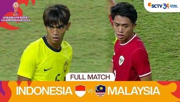 Indonesia vs Malaysia - Full Match | Asean Boys Championship U19 2024