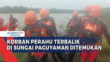 Basarnas Evakuasi Korban Perahu Terbalik di Sungai Paguyaman Boalemo