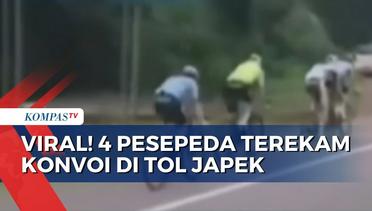 Jangan Ditiru! Aksi 4 Pesepeda Konvoi di Ruas Tol Jakarta-Cikampek Dikecam Warganet