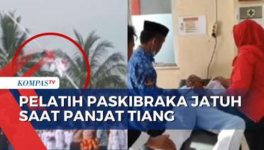 Detik-Detik Pelatih Paskibraka di Lampung Jatuh Saat Perbaiki Bendera 'Nyangkut'