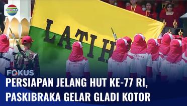 Jelang Upacara HUT ke-77 RI, Paskibraka Gelar Gladi Kotor di Istana Merdeka | Fokus